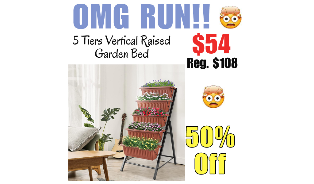 5 Tiers Vertical Raised Garden Bed Only $54 Shipped on Amazon (Regularly $108)