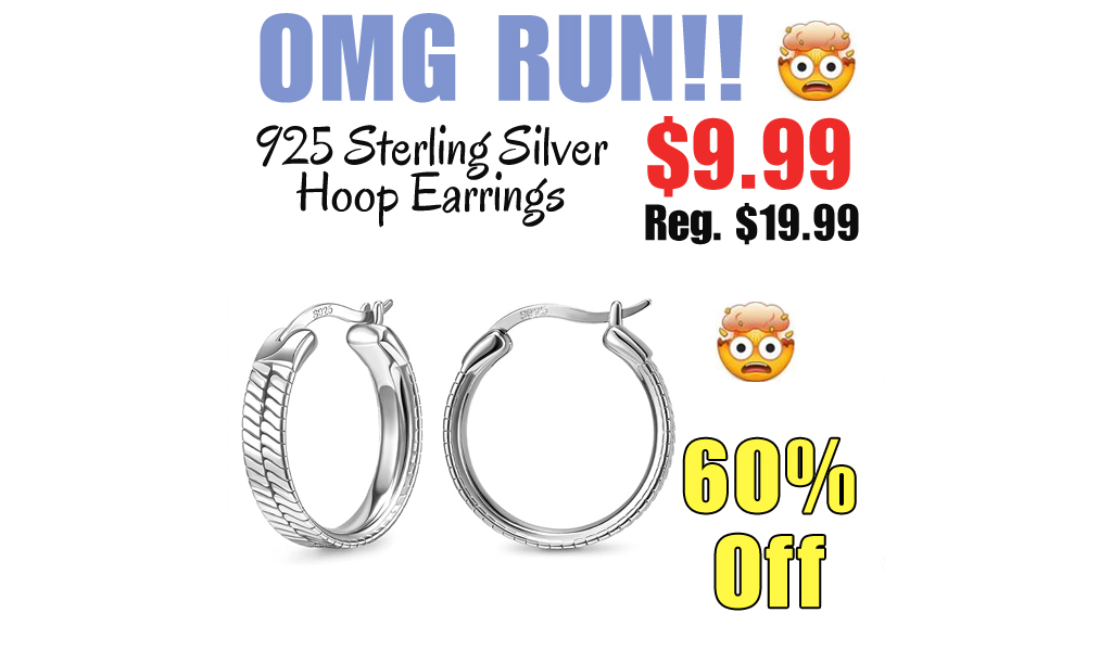 925 Sterling Silver Hoop Earrings Only $9.99 Shipped on Amazon (Regularly $19.99)
