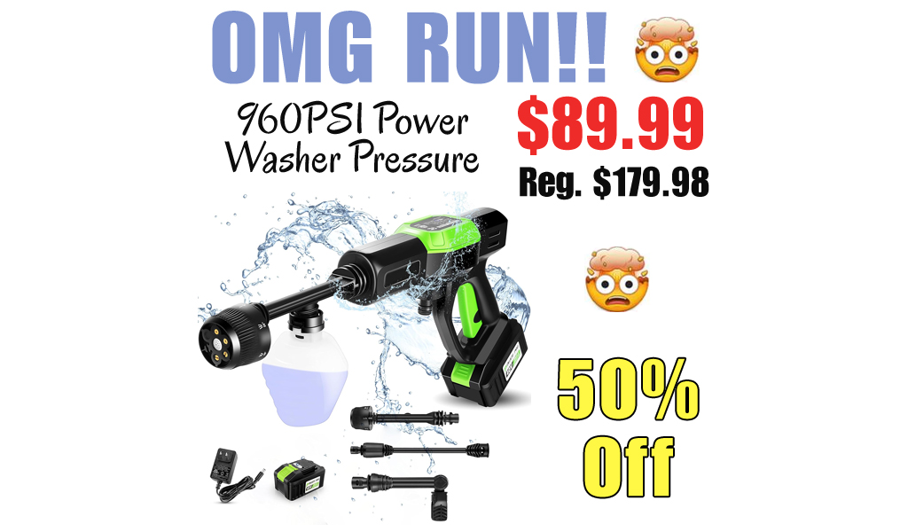 960PSI Power Washer Pressure Only $89.99 Shipped on Amazon (Regularly $179.98)