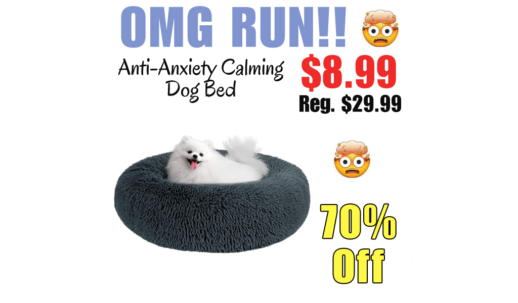 Anti-Anxiety Calming Dog Bed Only $8.99 Shipped on Amazon (Regularly $29.99)