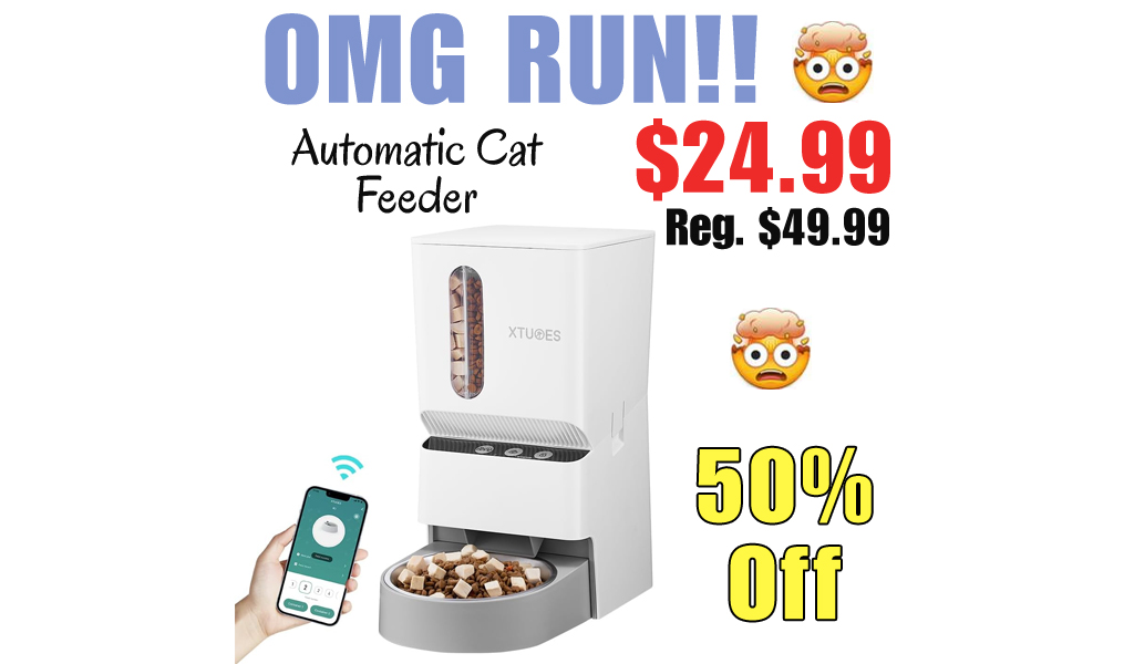 Automatic Cat Feeder Only $24.99 Shipped on Amazon (Regularly $49.99)
