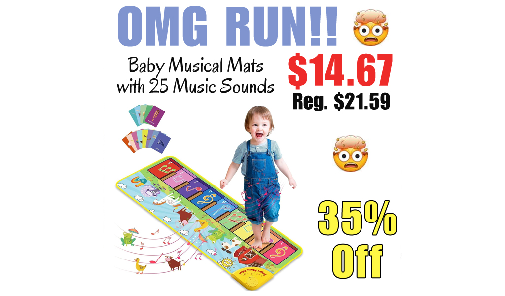 Baby Musical Mats with 25 Music Sounds Only $14.67 Shipped on Amazon (Regularly $21.59)