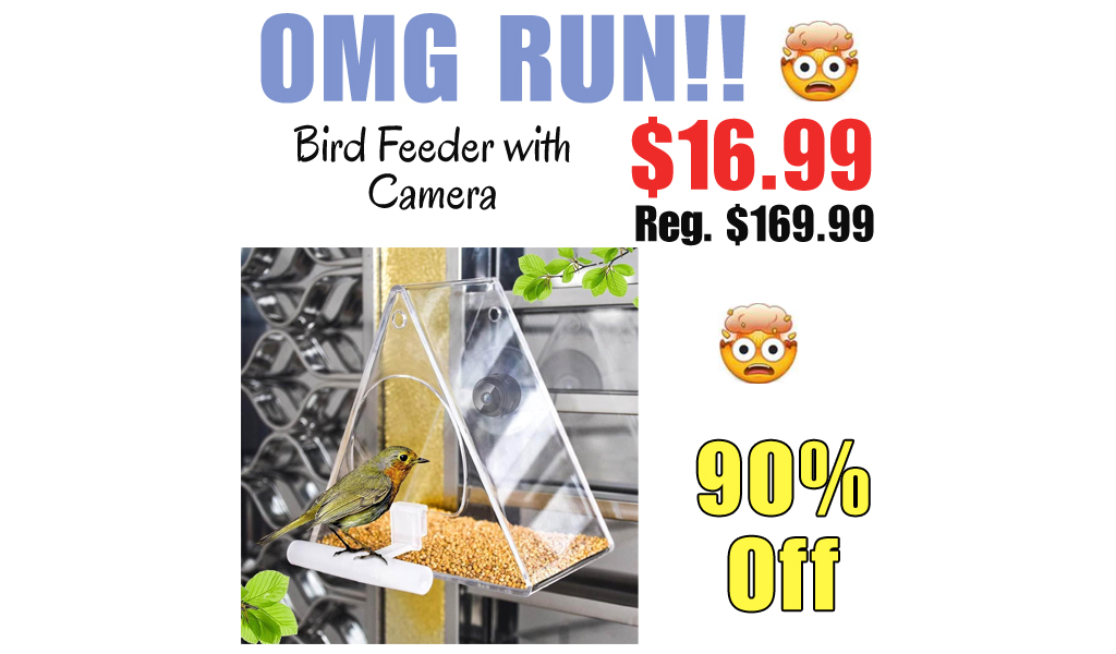 Bird Feeder with Camera Only $16.99 Shipped on Amazon (Regularly $169.99)