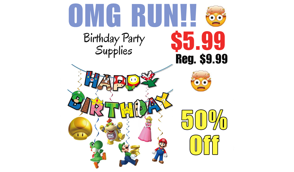 Birthday Party Supplies Only $5.99 Shipped on Amazon (Regularly $9.99)