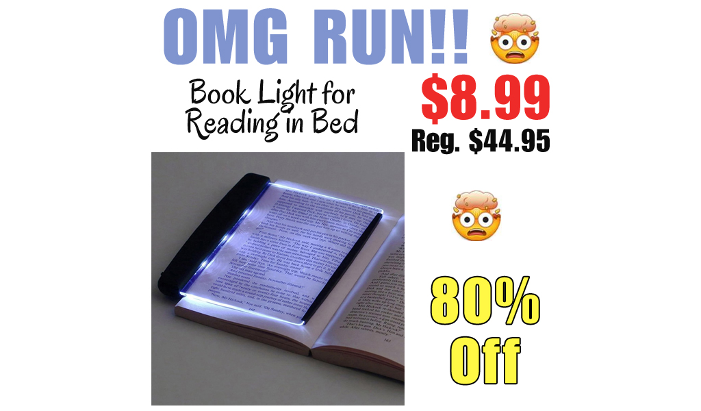 Book Light for Reading in Bed Only $8.99 Shipped on Amazon (Regularly $44.95)