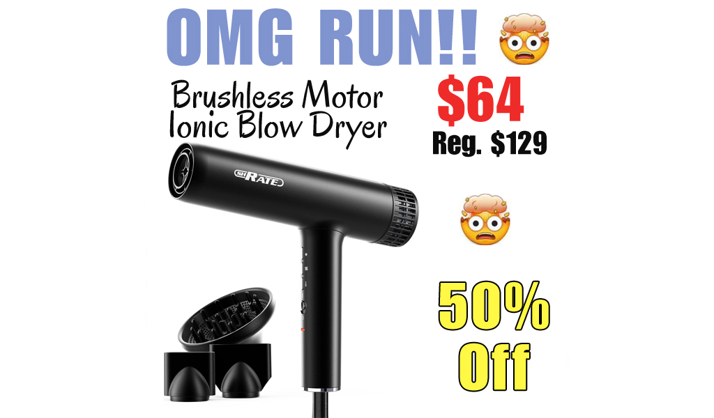 Brushless Motor Ionic Blow Dryer Only $64 Shipped on Amazon (Regularly $129)