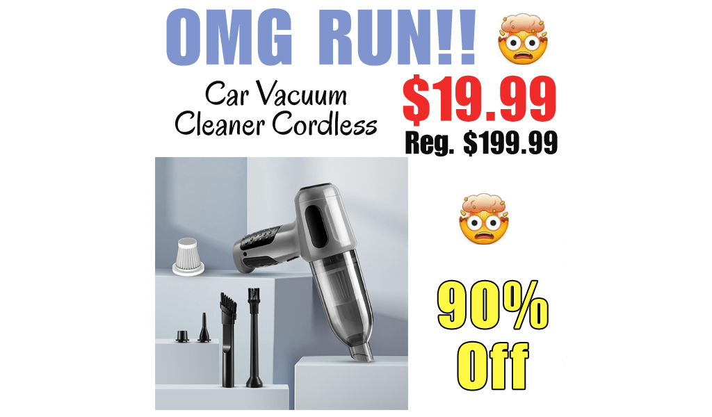 Car Vacuum Cleaner Cordless Only $19.99 Shipped on Amazon (Regularly $199.99)