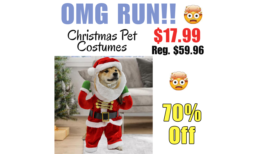 Christmas Pet Costumes Only $17.99 Shipped on Amazon (Regularly $59.96)