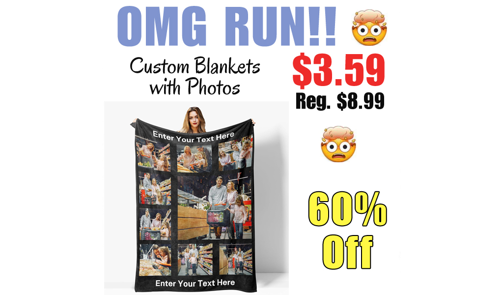 Custom Blankets with Photos Only $3.59 Shipped on Amazon (Regularly $8.99)