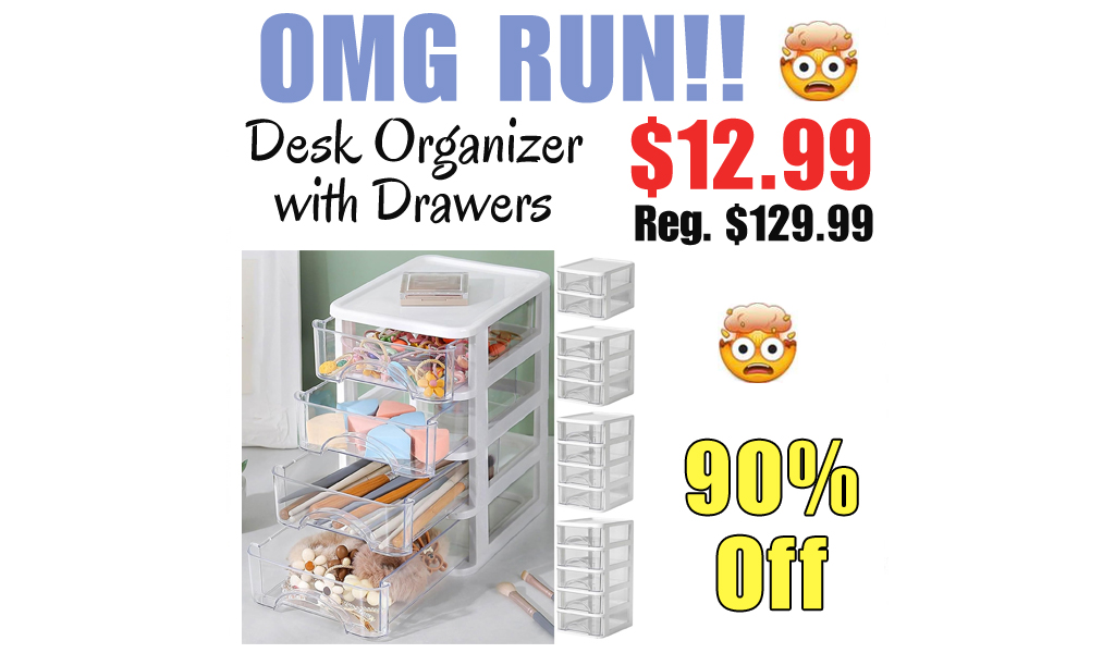 Desk Organizer with Drawers Only $12.99 Shipped on Amazon (Regularly $129.99)