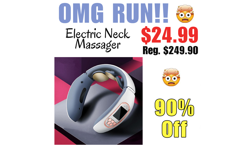 Electric Neck Massager Only $24.99 Shipped on Amazon (Regularly $249.90)