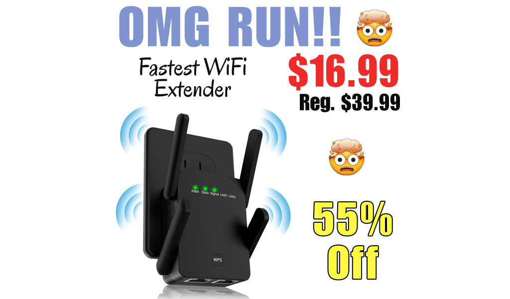 Fastest WiFi Extender Only $16.99 Shipped on Amazon (Regularly $39.99)
