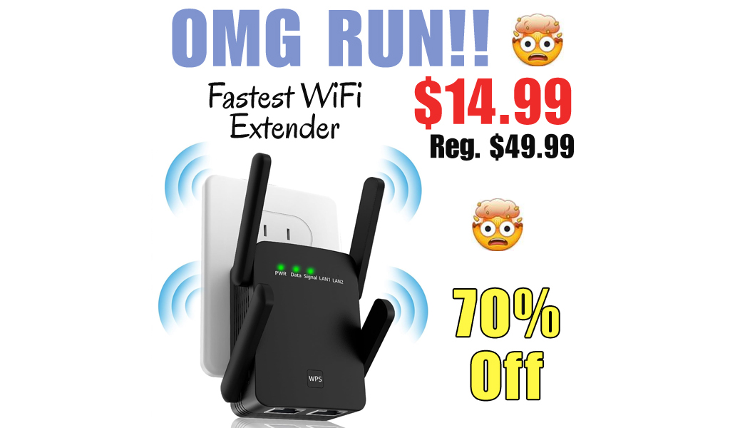 Fastest WiFi Extender Only $14.99 Shipped on Amazon (Regularly $49.99)