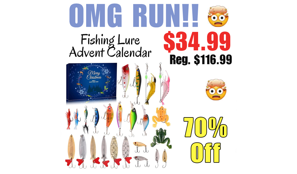 Fishing Lure Advent Calendar Only $34.99 Shipped on Amazon (Regularly $116.99)