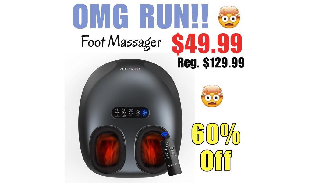 Foot Massager Only $49.99 Shipped on Amazon (Regularly $129.99)