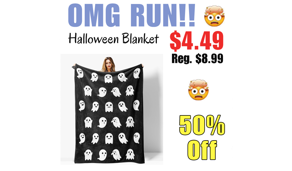 Halloween Blanket Only $4.49 Shipped on Amazon (Regularly $8.99)