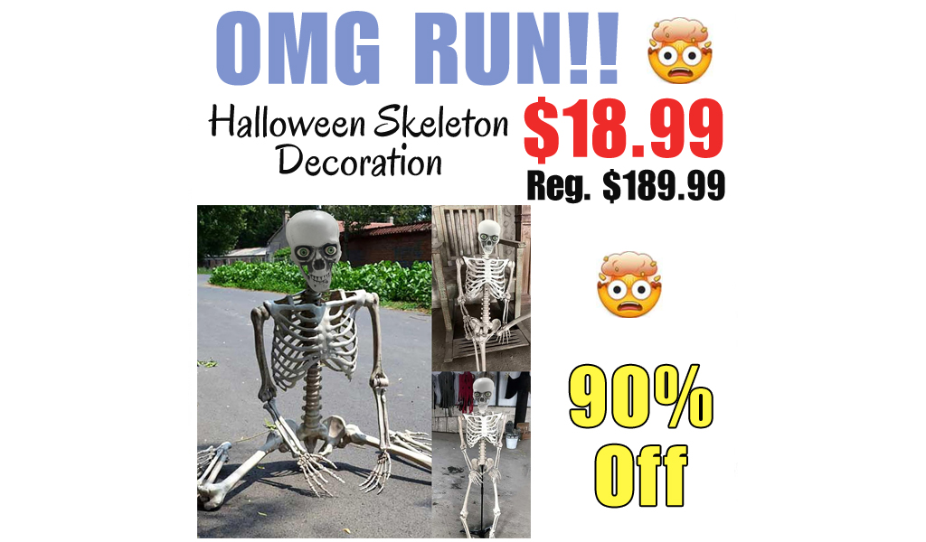 Halloween Skeleton Decoration Only $18.99 Shipped on Amazon (Regularly $189.99)