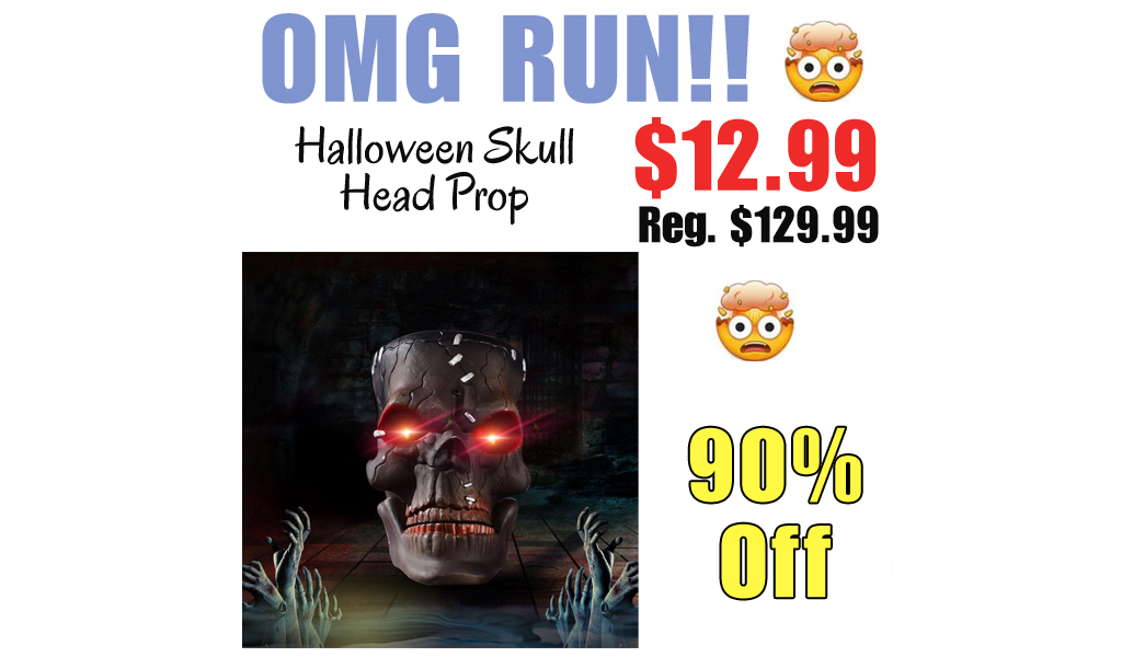 Halloween Skull Head Prop Only $12.99 Shipped on Amazon (Regularly $129.99)
