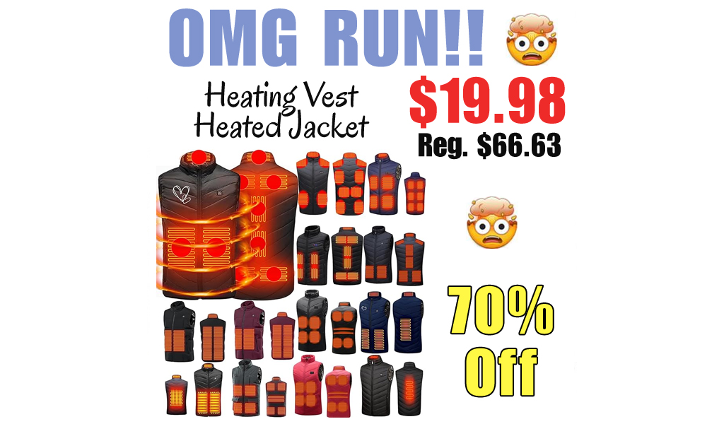 Heating Vest Heated Jacket Only $19.98 Shipped on Amazon (Regularly $66.63)