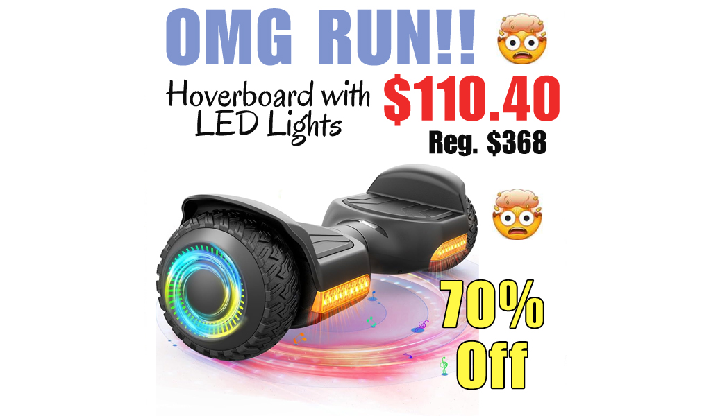 Hoverboard with LED Lights Only $110.40 Shipped on Amazon (Regularly $368)