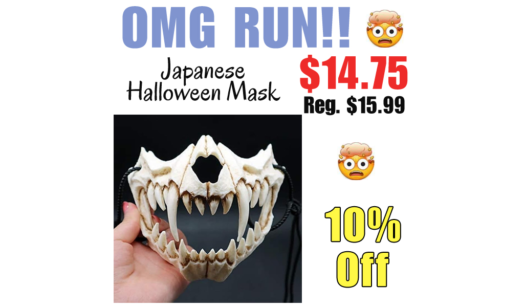 Japanese Halloween Mask Only $14.75 Shipped on Amazon (Regularly $15.99)