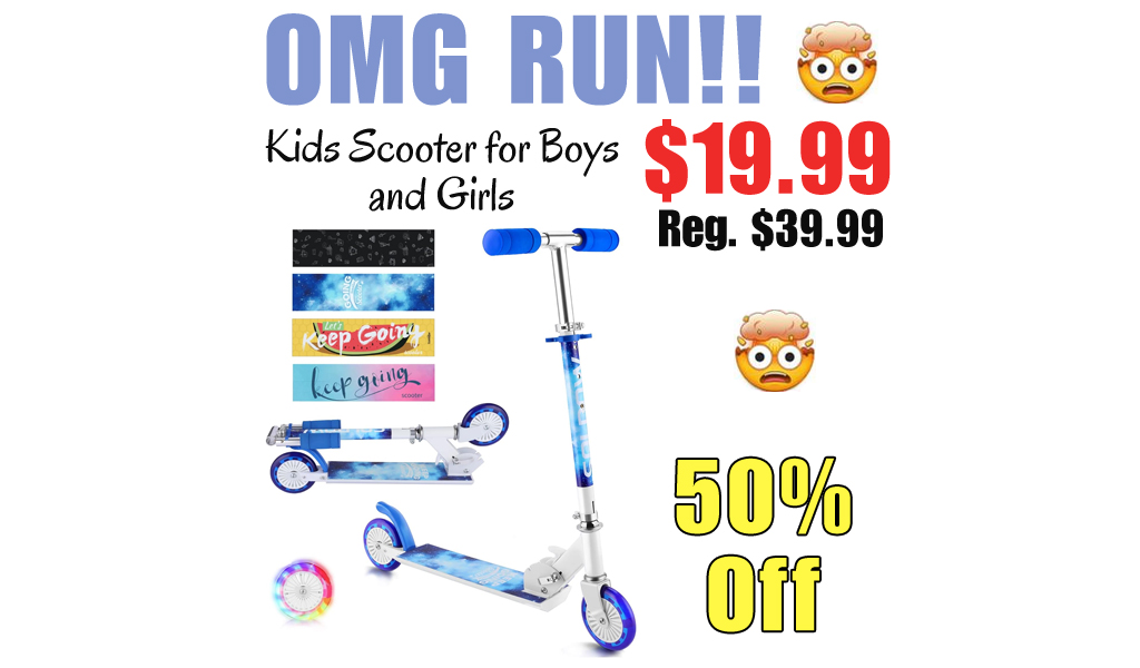 Kids Scooter for Boys and Girls Only $19.99 Shipped on Amazon (Regularly $39.99)