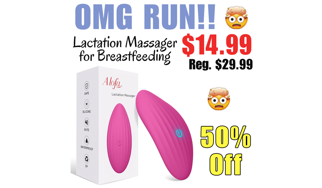 Lactation Massager for Breastfeeding Only $14.99 Shipped on Amazon (Regularly $29.99)