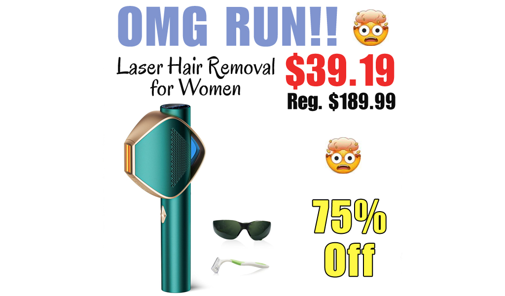 Laser Hair Removal for Women Only $39.19 Shipped on Amazon (Regularly $189.99)