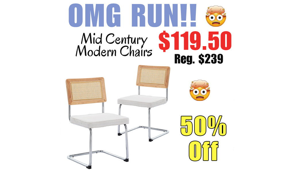 Mid Century Modern Chairs Only $119.50 Shipped on Amazon (Regularly $239)