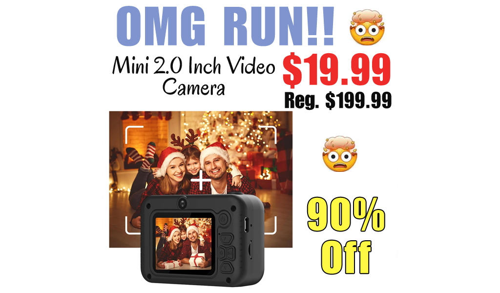 Mini 2.0 Inch Video Camera Only $19.99 Shipped on Amazon (Regularly $199.99)