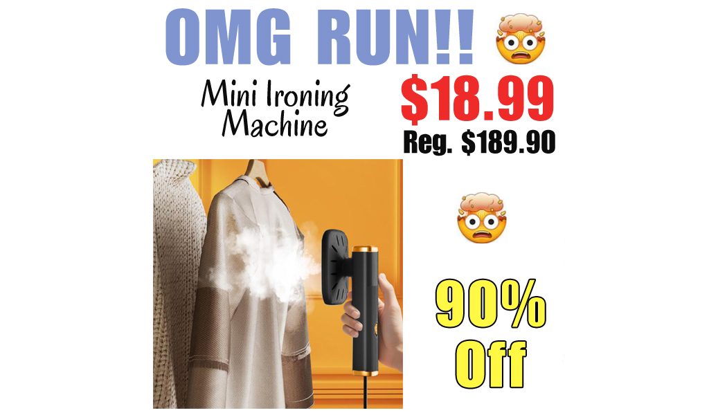 Mini Ironing Machine Only $18.99 Shipped on Amazon (Regularly $189.90)