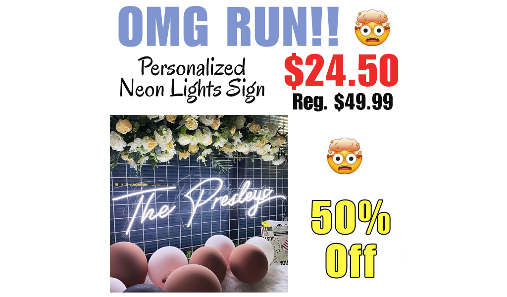 Personalized Neon Lights Sign Only $24.50 Shipped on Amazon (Regularly $49.99)