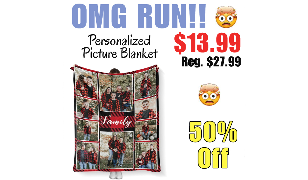 Personalized Picture Blanket Only $13.99 Shipped on Amazon (Regularly $27.99)