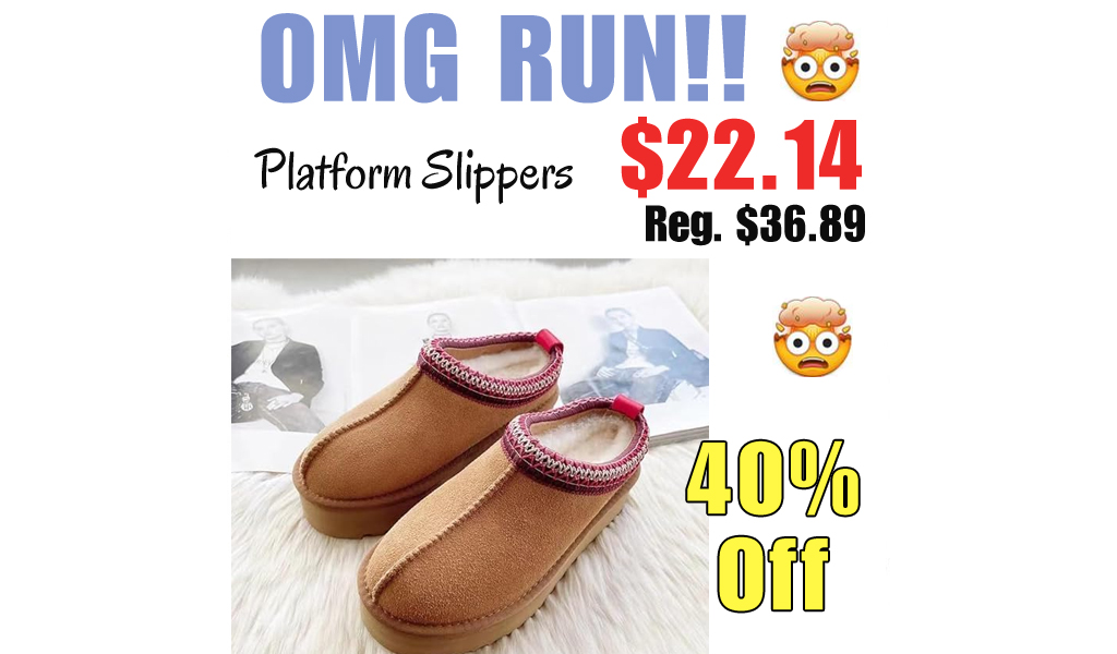 Platform Slippers Only $22.14 Shipped on Amazon (Regularly $36.89)