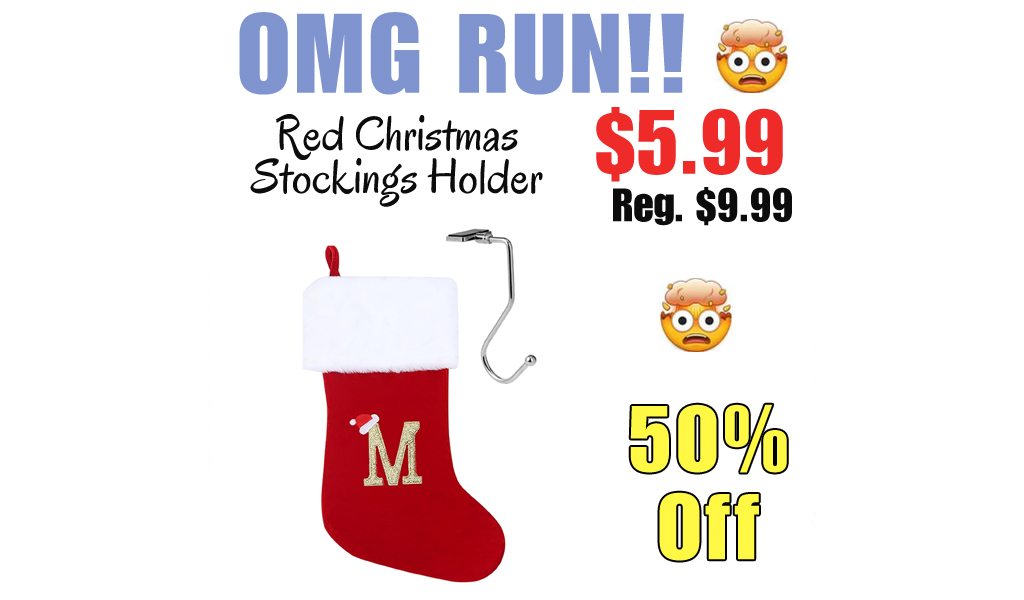 Red Christmas Stockings Holder Only $5.99 Shipped on Amazon (Regularly $9.99)