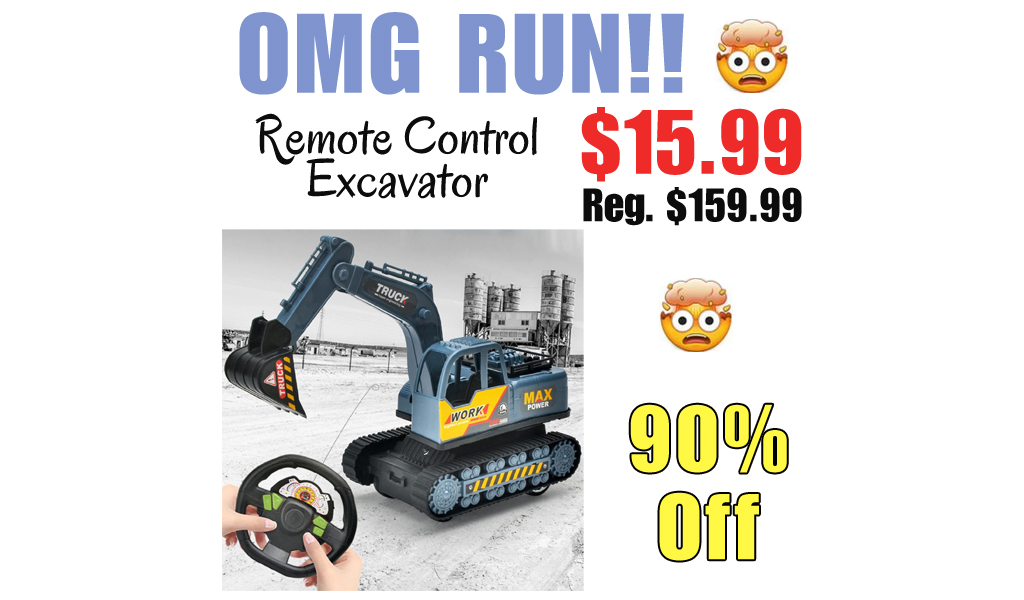 Remote Control Excavator Only $15.99 Shipped on Amazon (Regularly $159.99)