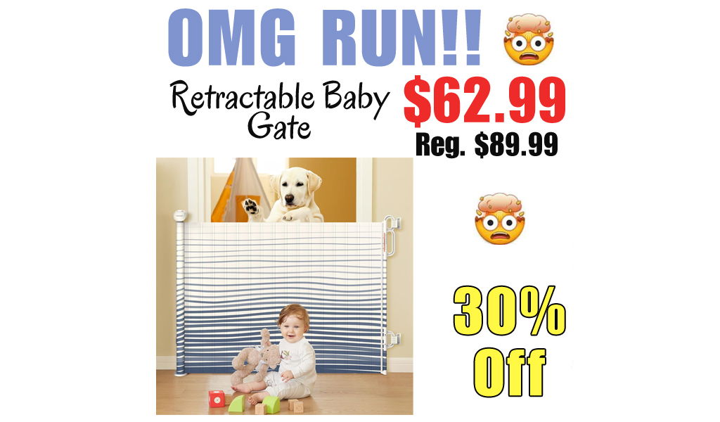 Retractable Baby Gate Only $62.99 Shipped on Amazon (Regularly $89.99)
