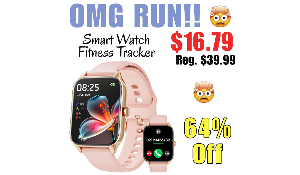 Smart Watch Fitness Tracker Only $16.79 Shipped on Amazon (Regularly $39.99)