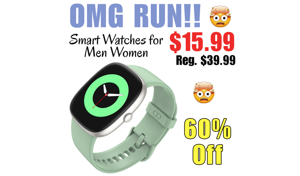 Smart Watches for Men Women Only $15.99 Shipped on Amazon (Regularly $39.99)