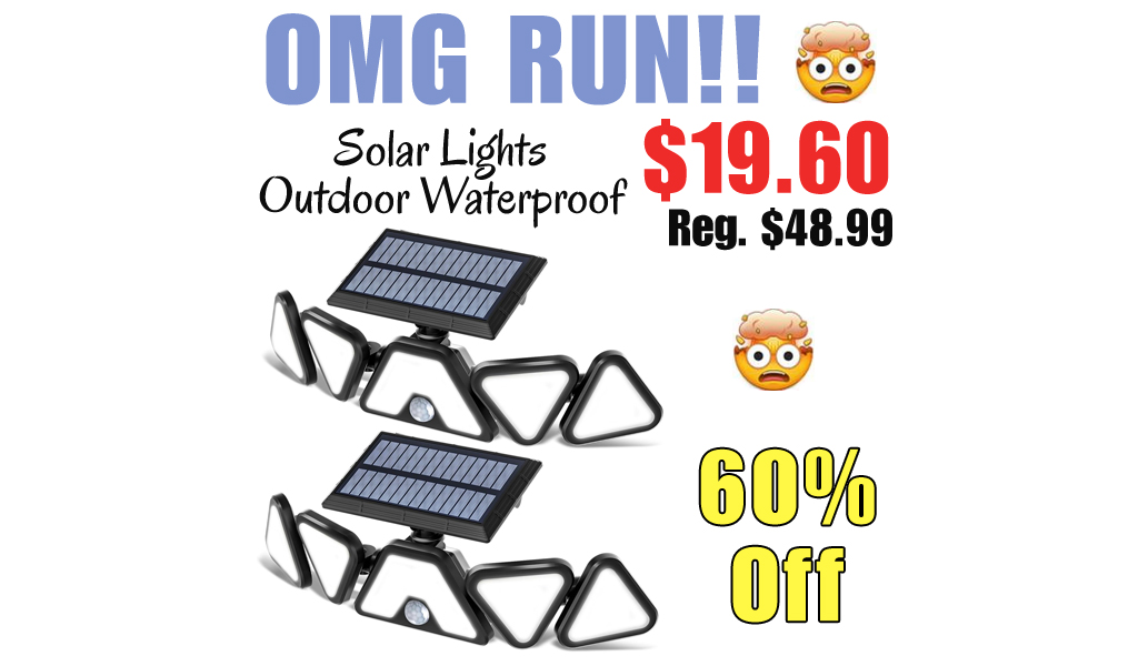 Solar Lights Outdoor Waterproof Only $19.60 Shipped on Amazon (Regularly $48.99)