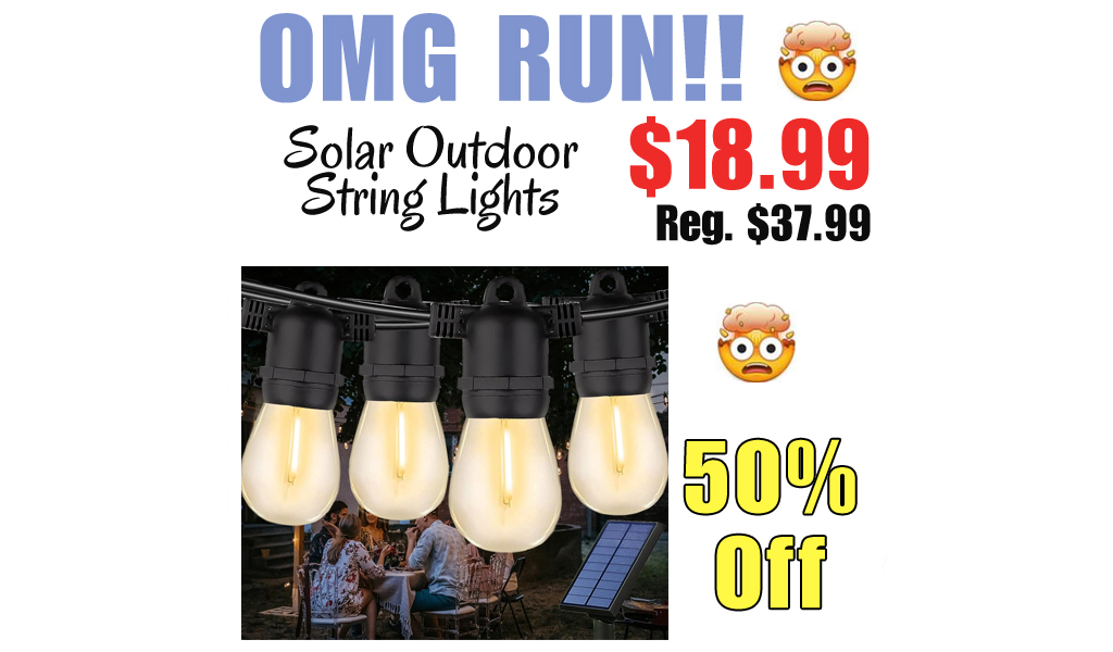 Solar Outdoor String Lights Only $18.99 Shipped on Amazon (Regularly $37.99)