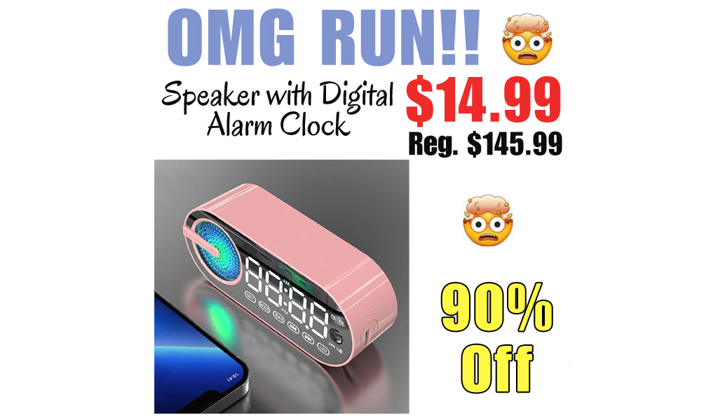 Speaker with Digital Alarm Clock Only $14.99 Shipped on Amazon (Regularly $145.99)