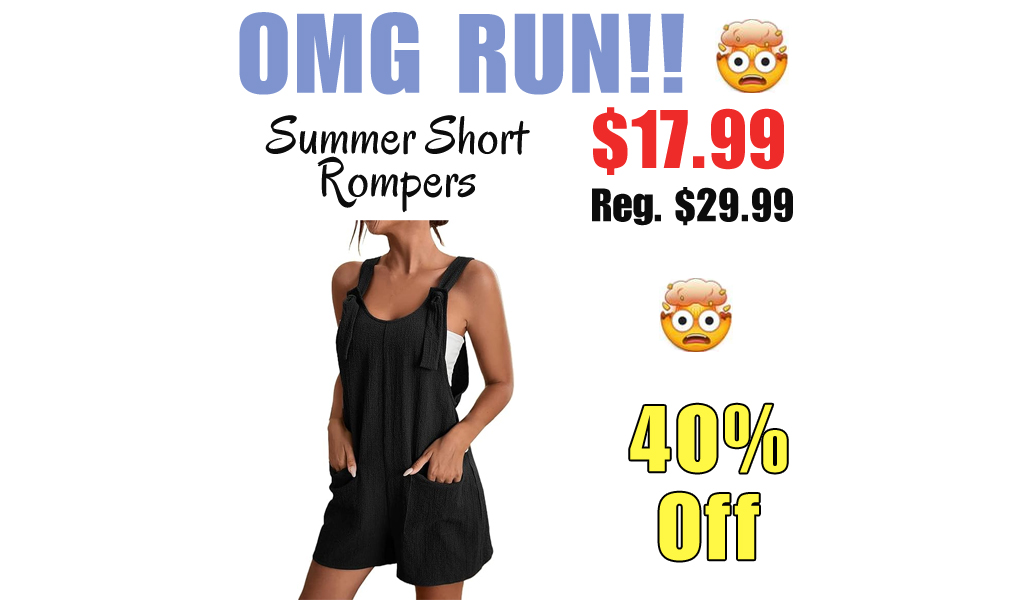 Summer Short Rompers Only $17.99 Shipped on Amazon (Regularly $29.99)