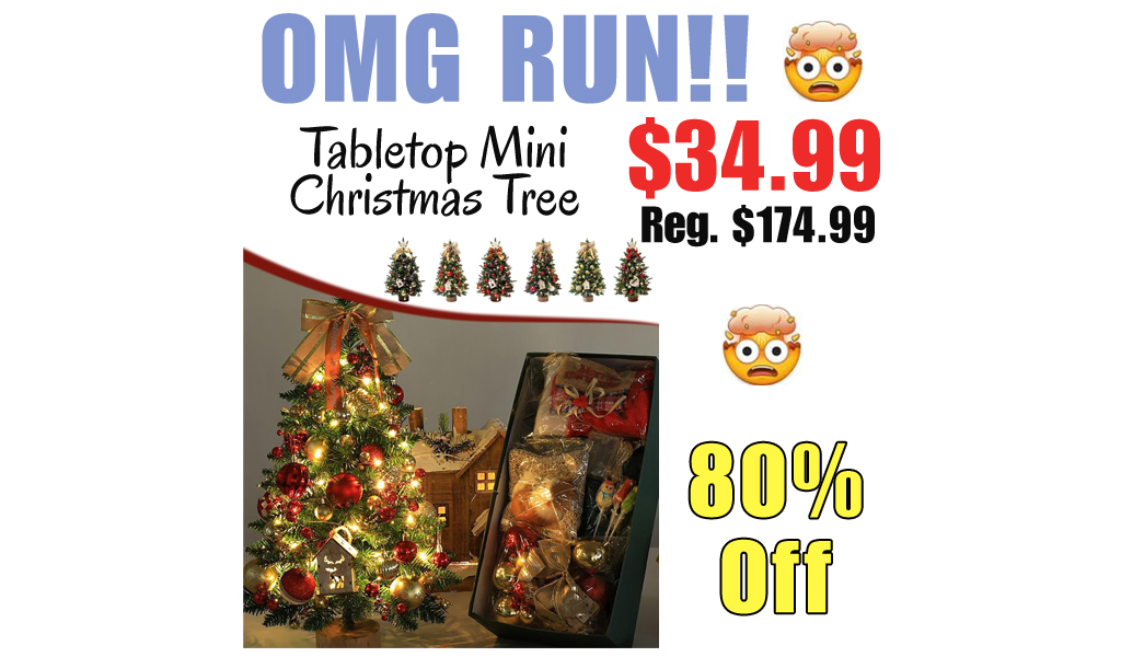 Tabletop Mini Christmas Tree Only $34.99 Shipped on Amazon (Regularly $174.99)