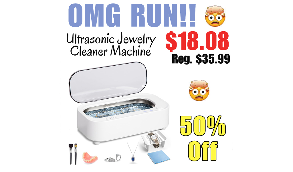 Ultrasonic Jewelry Cleaner Machine Only $18.08 Shipped on Amazon (Regularly $35.99)