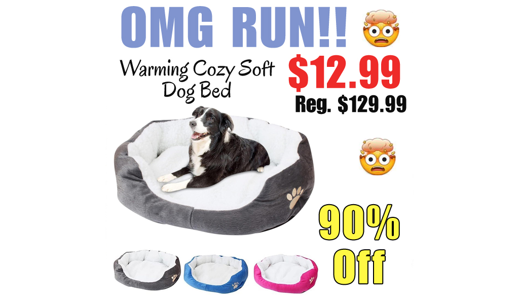 Warming Cozy Soft Dog Bed Only $12.99 Shipped on Amazon (Regularly $129.99)