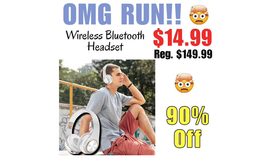 Wireless Bluetooth Headset Only $14.99 Shipped on Amazon (Regularly $149.99)