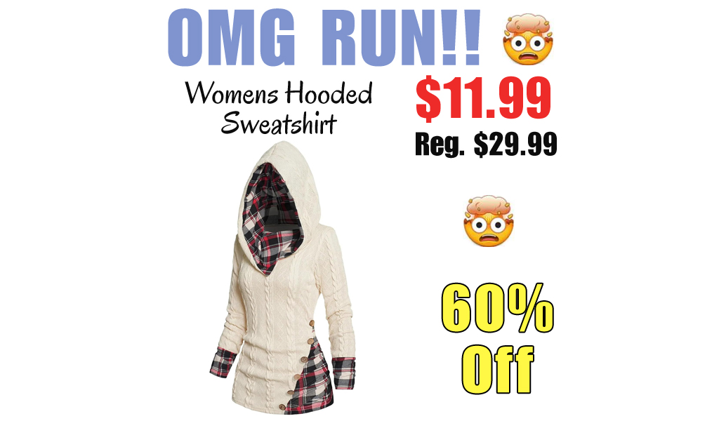Womens Hooded Sweatshirt Only $11.99 Shipped on Amazon (Regularly $29.99)