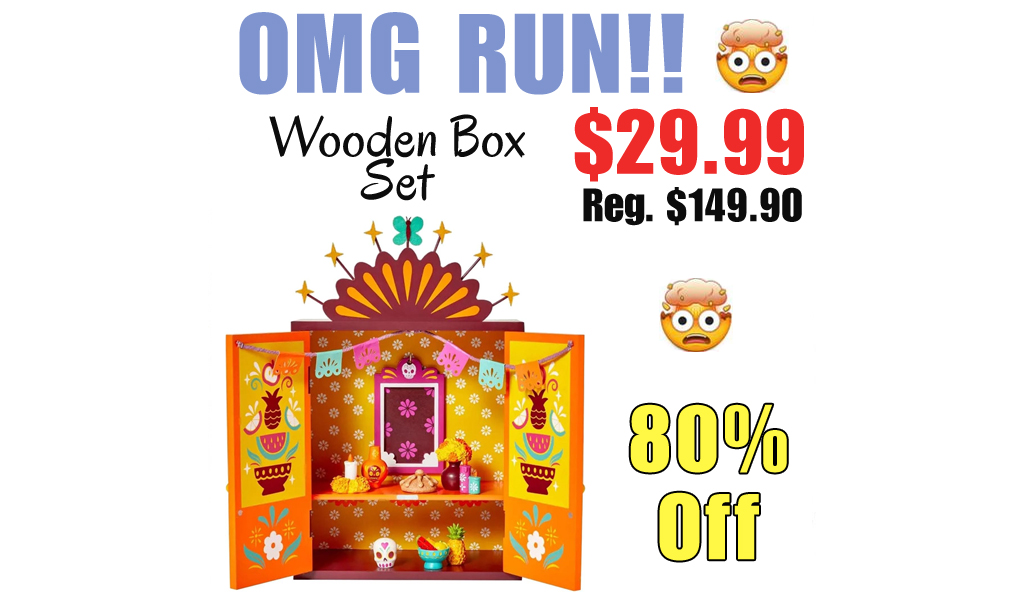 Wooden Box Set Only $29.99 Shipped on Amazon (Regularly $149.90)