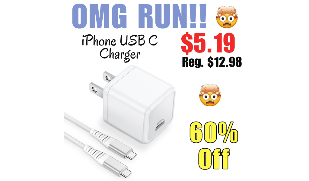 iPhone USB C Charger Only $5.19 Shipped on Amazon (Regularly $12.98)